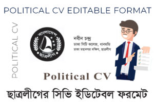 Political CV Editable Format