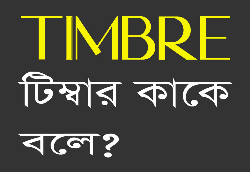 An Article on Timbre , টিম্বার কাকে বলে