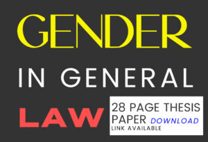 gender in general law